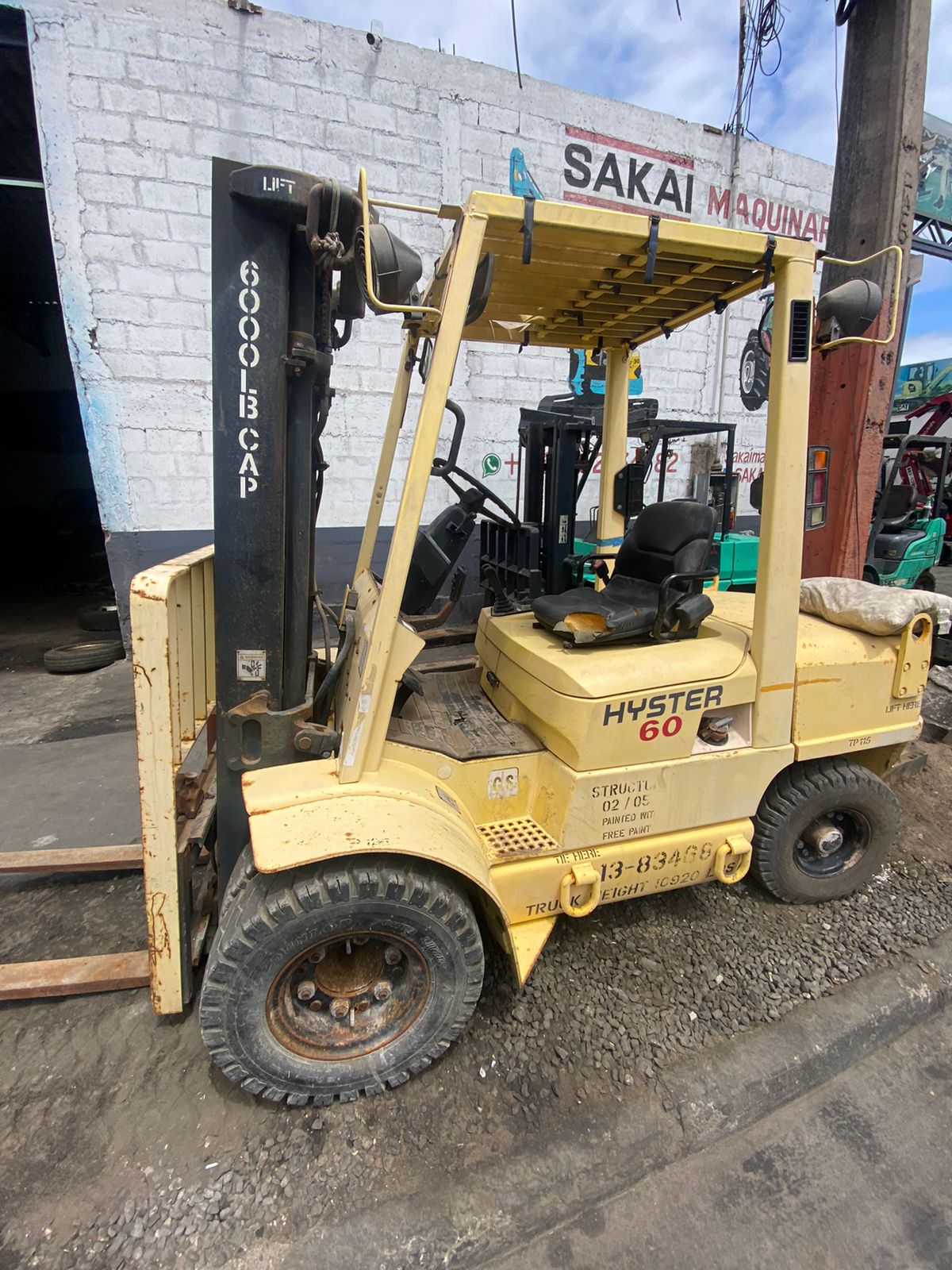 GRUA HORQUILLA AMERICANA HYSTER 60 - Imagen 3