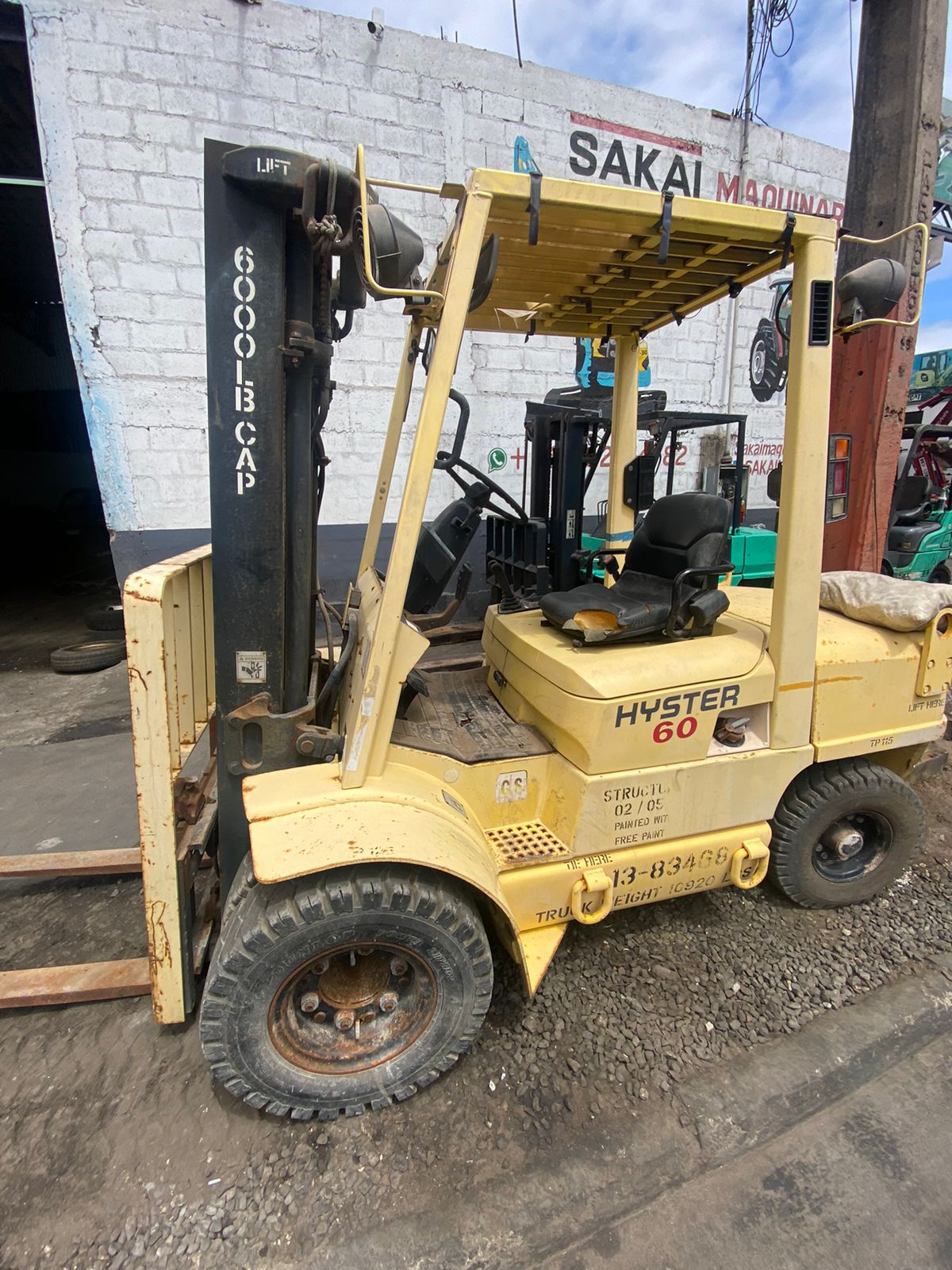 GRUA HORQUILLA AMERICANA HYSTER 60 - Imagen 2