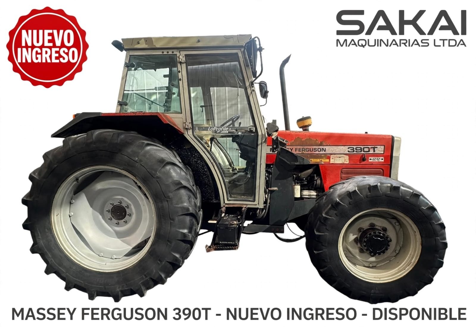 TRACTOR AGRICOLA MASSEY FERGUSON 390T